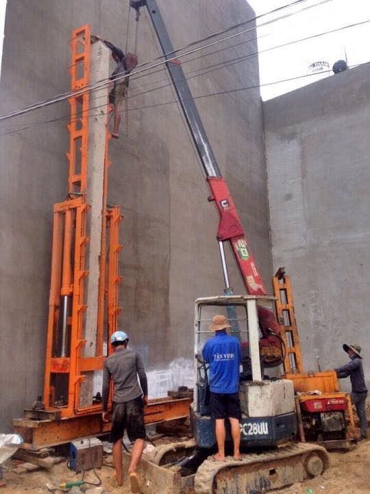 Ép cọc bê tông Hà Nội Dương Sỹ