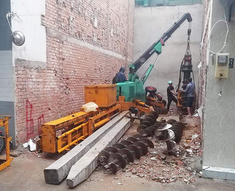 Ép cọc bê tông, Ép neo, Ép tải sắt – Mốt mới trong xây dựng nhà dân dụng nhà ở khu vực Hà Nội